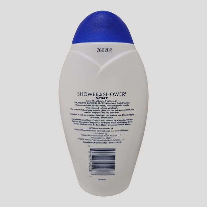SHOWER TO SHOWER Sport Absorbent Body Powder - 8 oz.